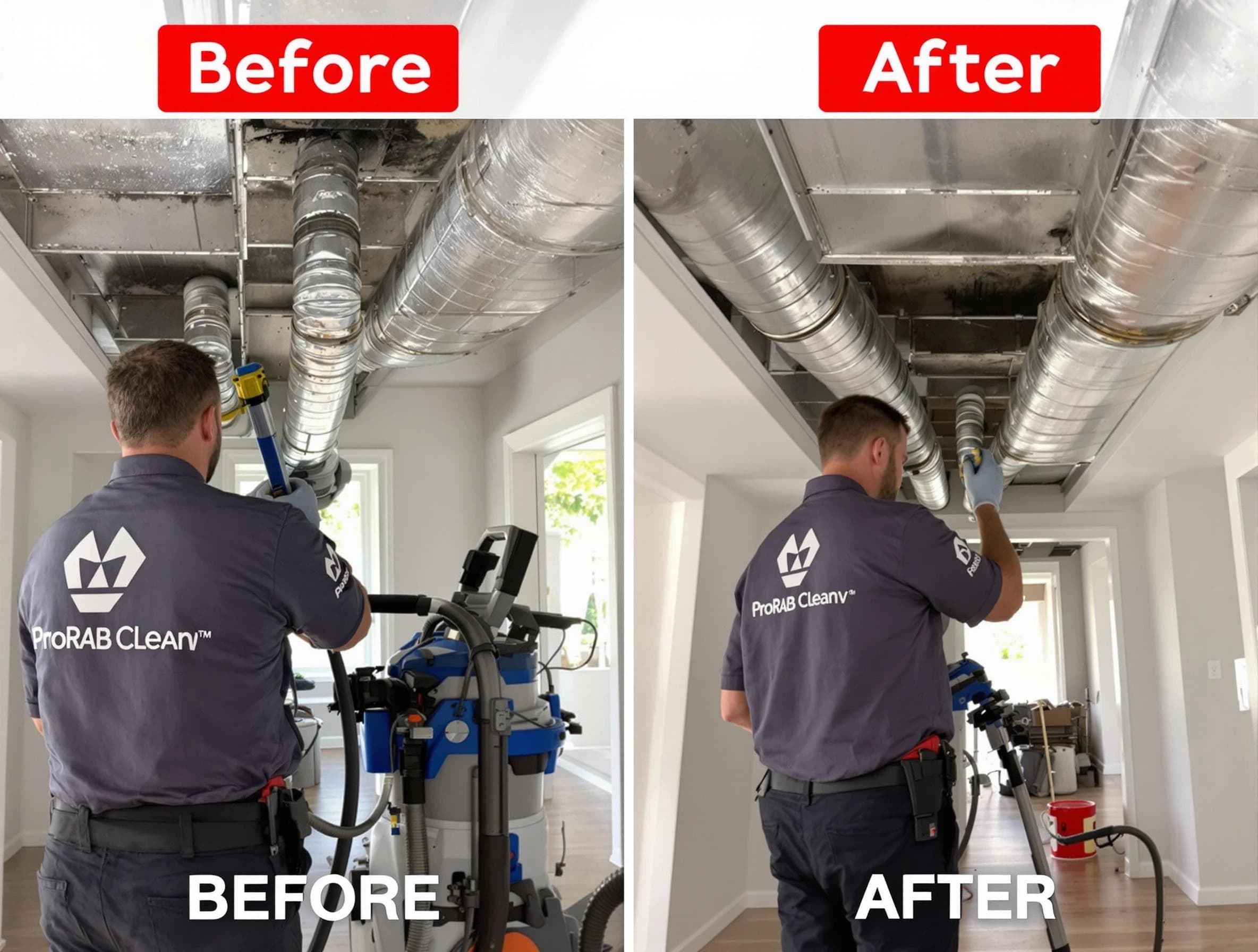 Roswell Air Duct Cleaning expert performing thorough residential duct cleaning in a Roswell home
