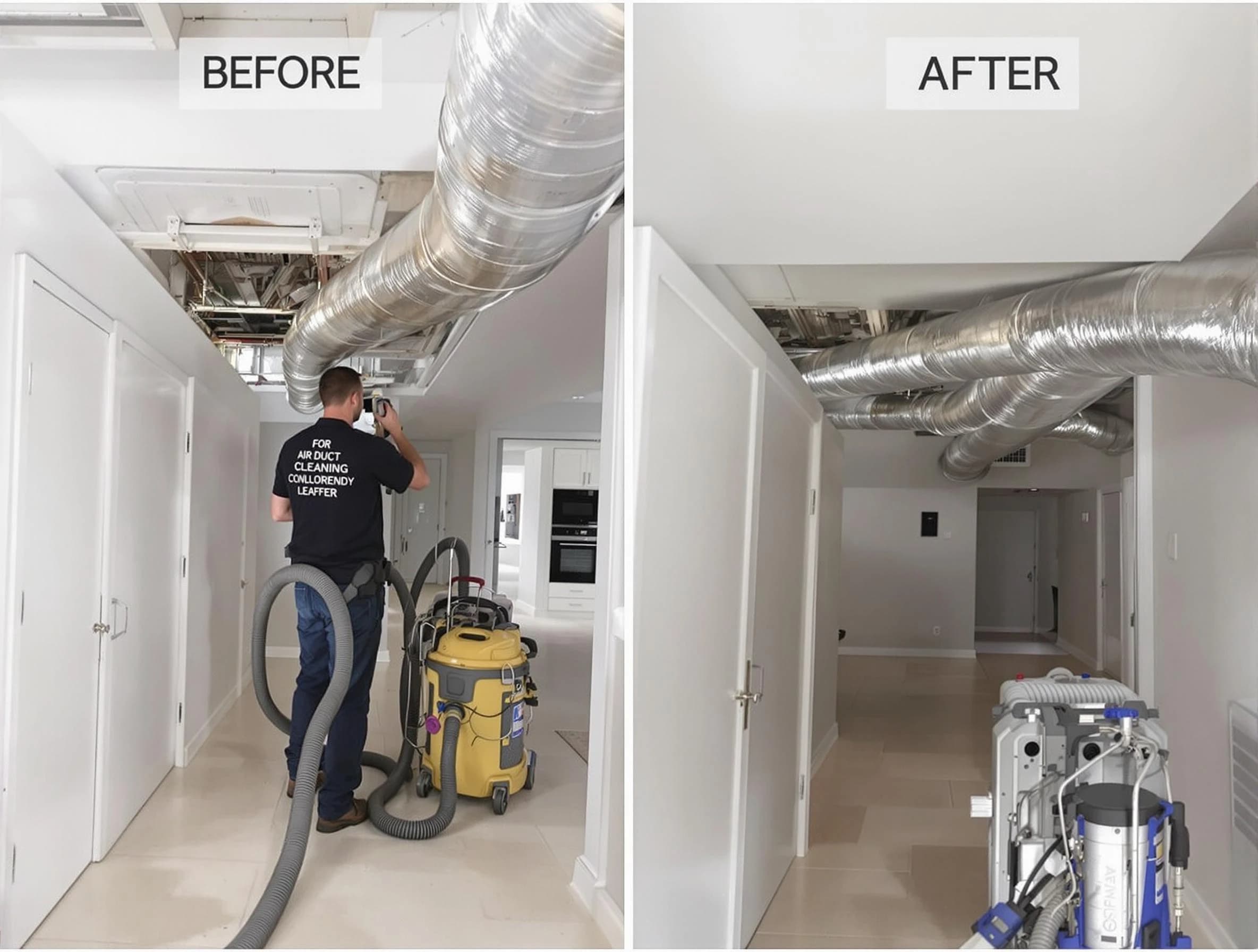 Roswell Air Duct Cleaning professional performing thorough air duct cleaning in Roswell