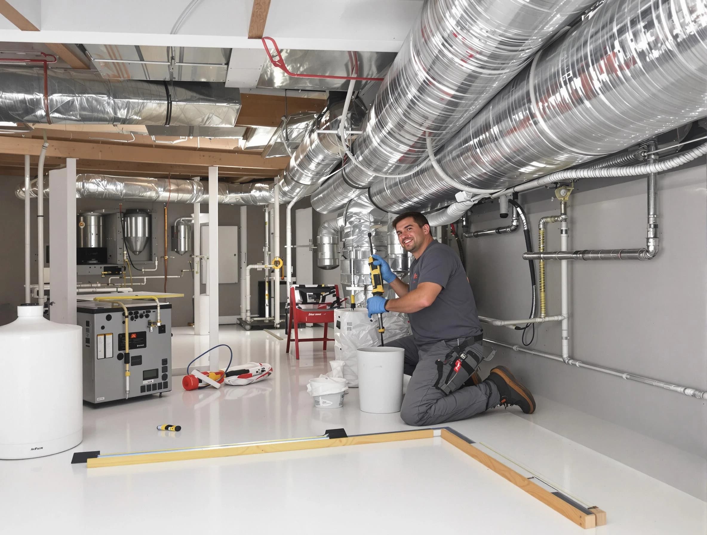 Professional duct sealing service by Roswell Air Duct Cleaning in Roswell