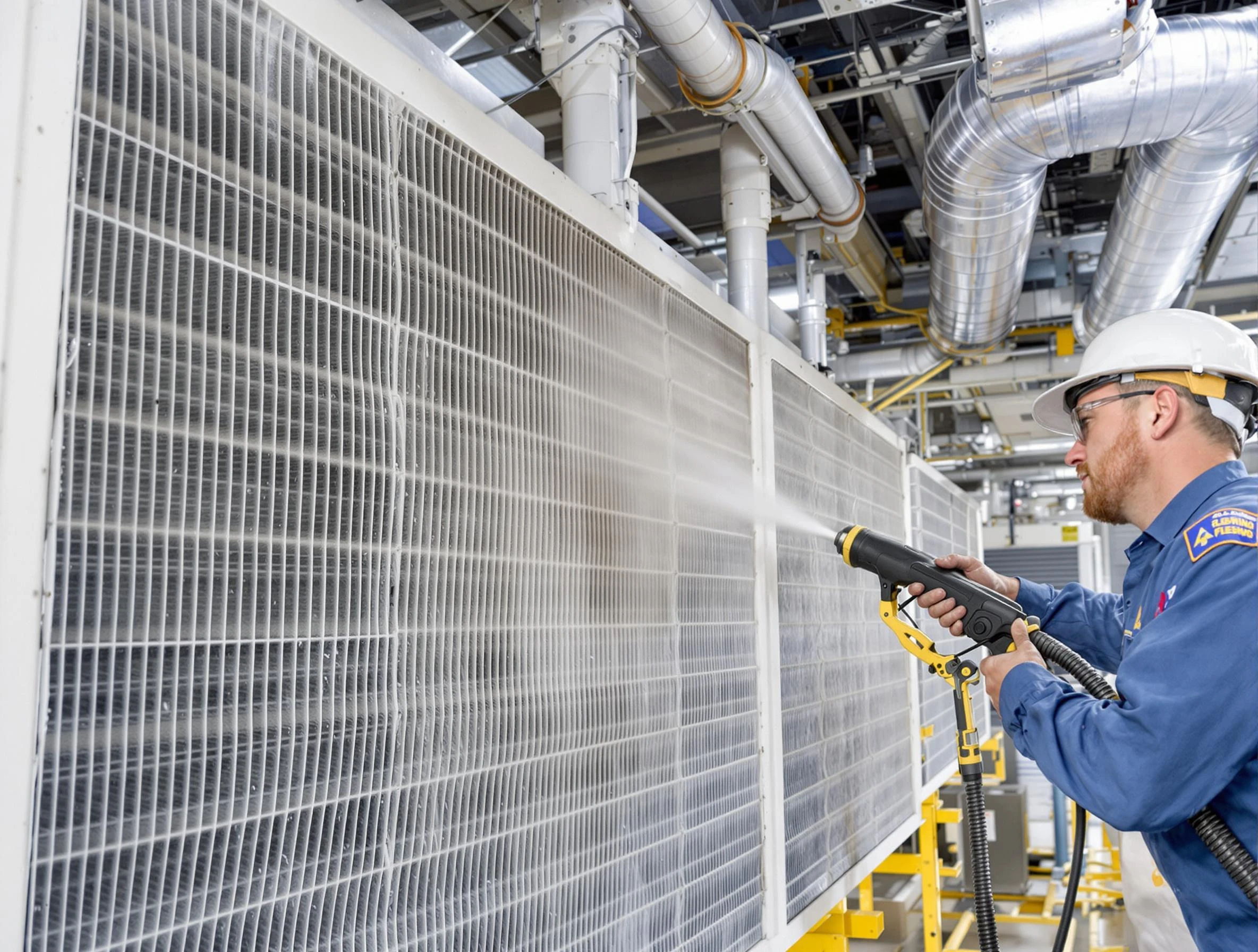 Professional commercial coil cleaning by Roswell Air Duct Cleaning in Roswell